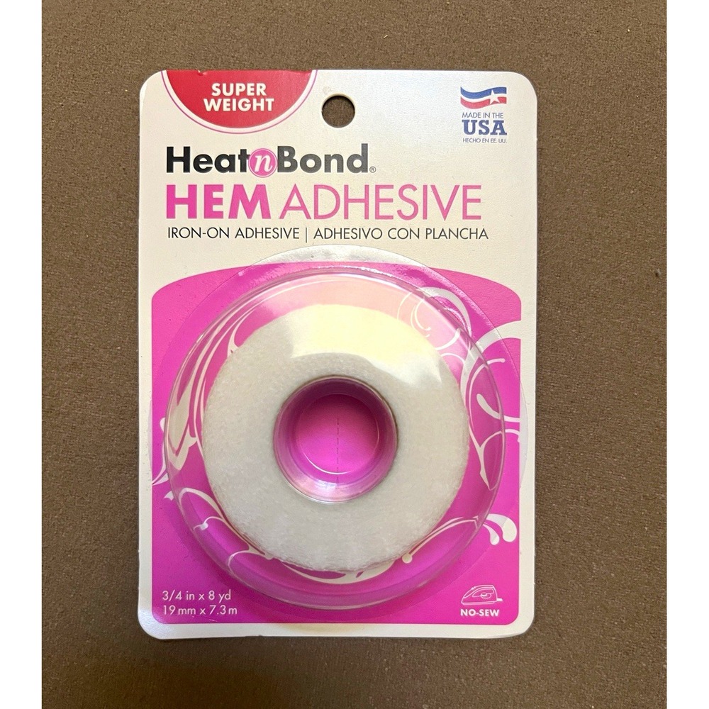 HeatnBond Hem Adhesive Super Weight Iron-On Hem Tape 3/4 in x 8 yd (3723) - Picture 1 of 4